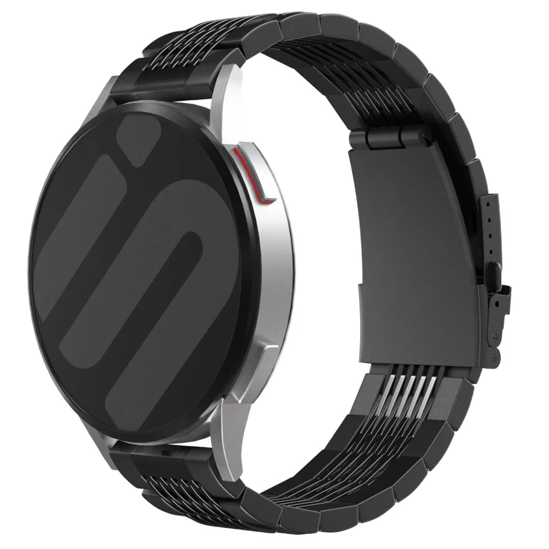 Correa eslabones acero de lujo Amazfit Active 2 (negro)