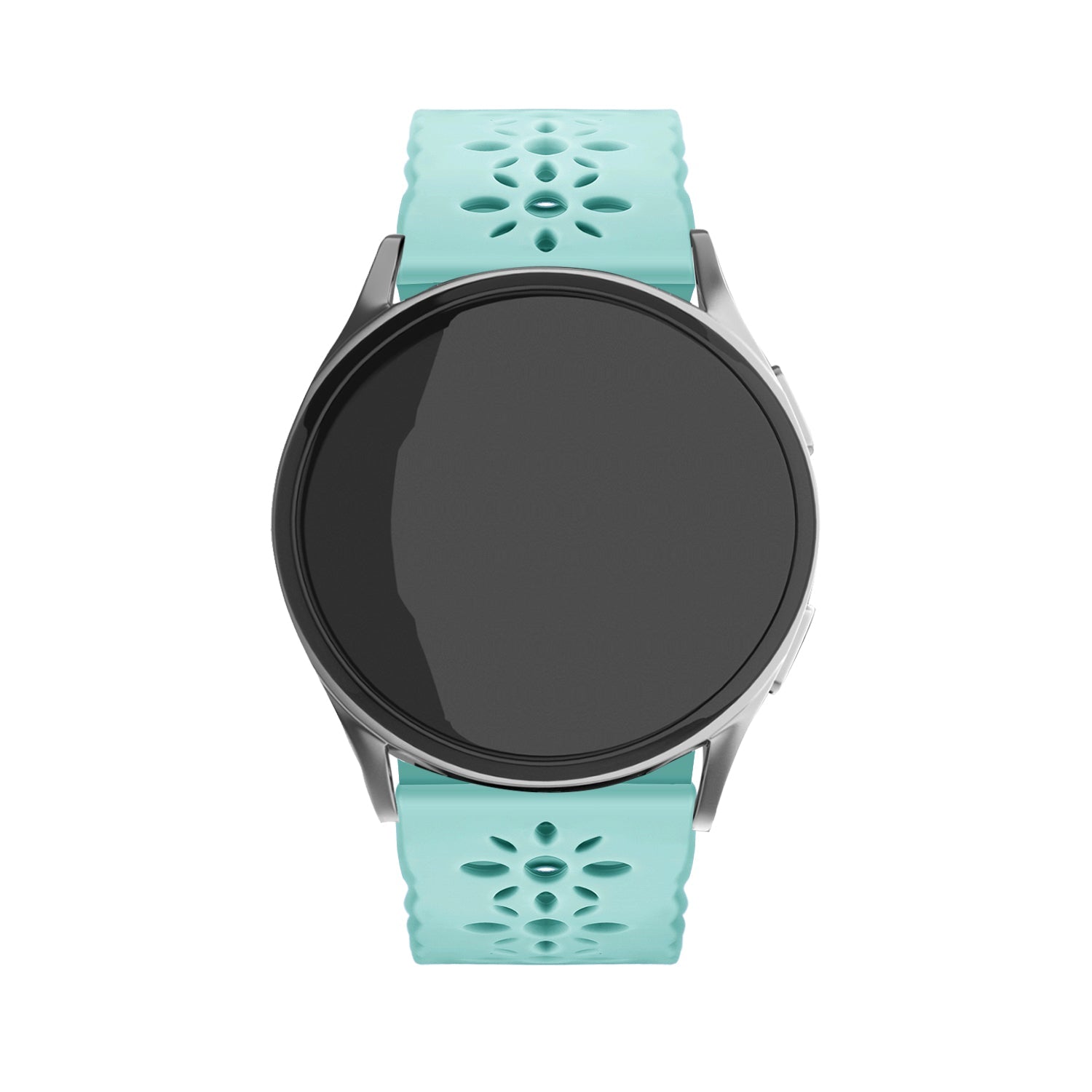 Correa de silicona con relieve Withings Steel HR Sport (azul-verde mar)