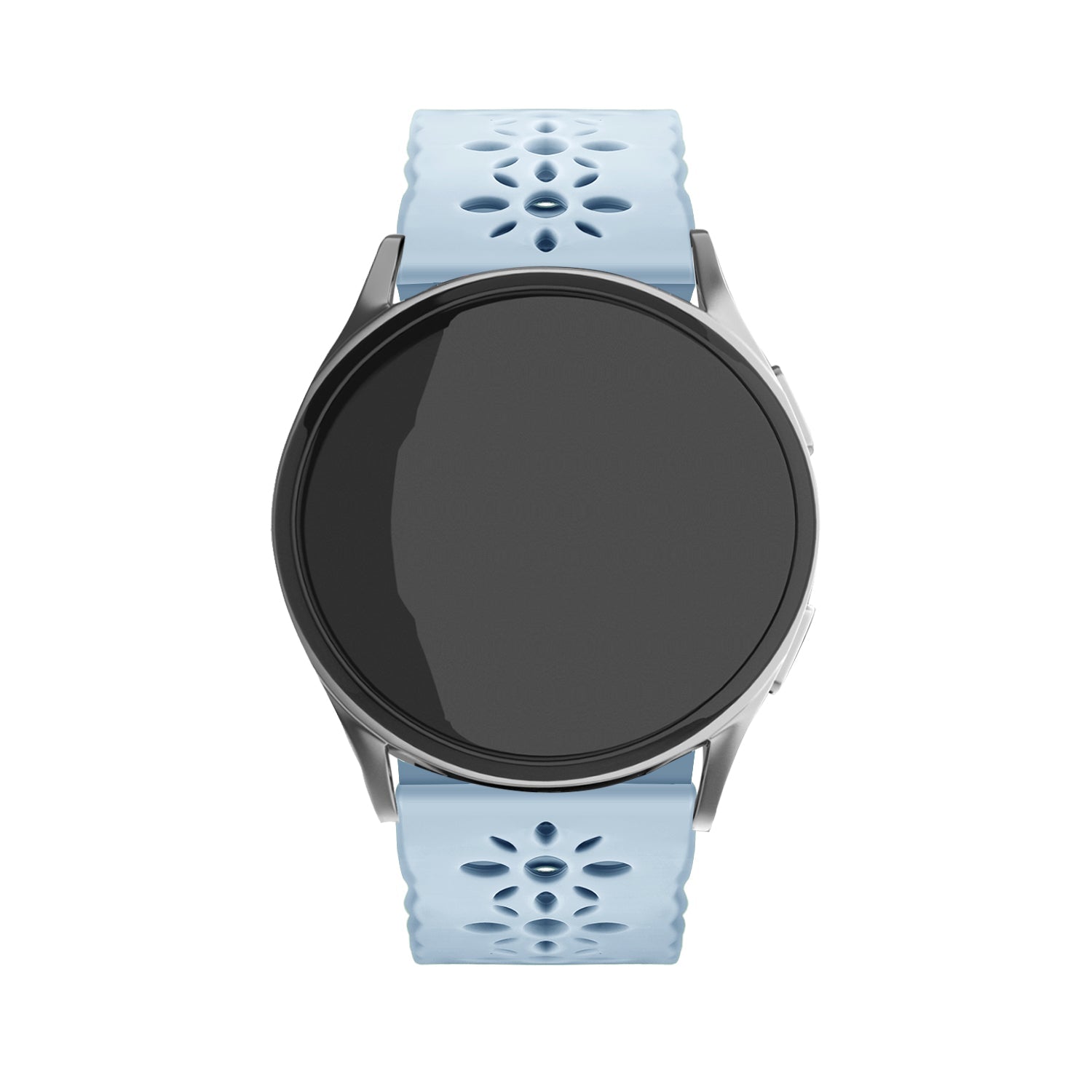 Correa de silicona con relieve Amazfit Bip 3 (Pro) (neblina azul)
