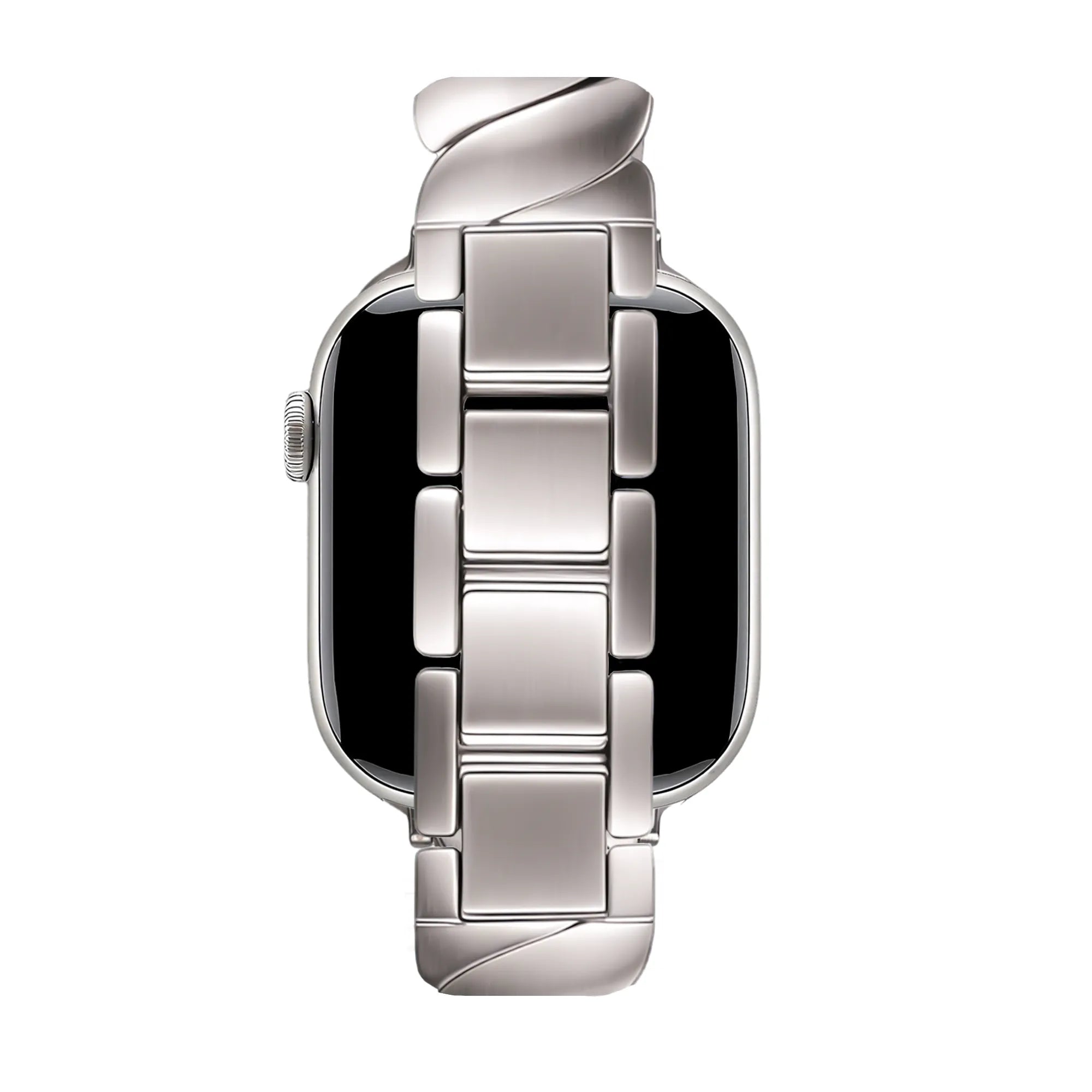 Bandz Correa acero premium 'Twisted' Apple Watch (blanco estrella)