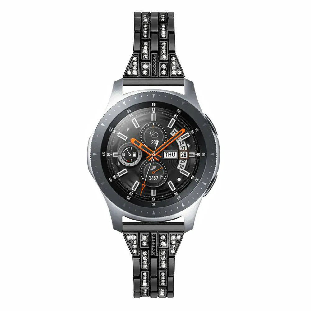 Diamond Steel Strap, on a watch, direct front view
