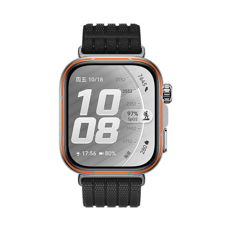 Correa nylon ultrafina Huawei Watch Fit 4 Pro (negro)