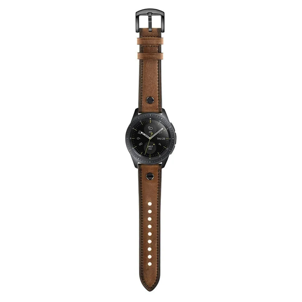 Suunto Race (s) Cuero Correa con tornillo (donkerbruin)