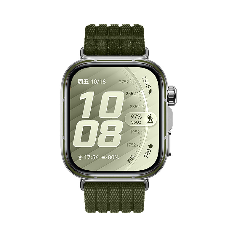 Correa nylon ultrafina Huawei Watch Fit 3 (verde oscuro)