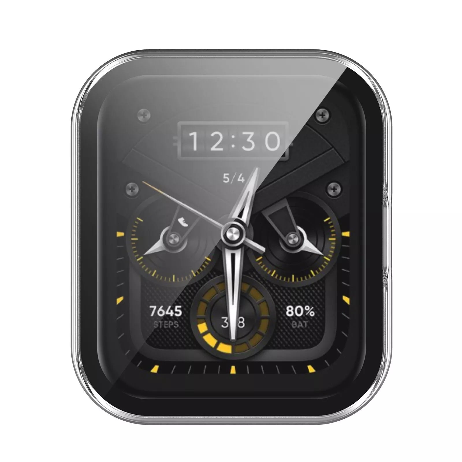 Funda rígida Realme Watch 2 Pro con cristal (transparente)