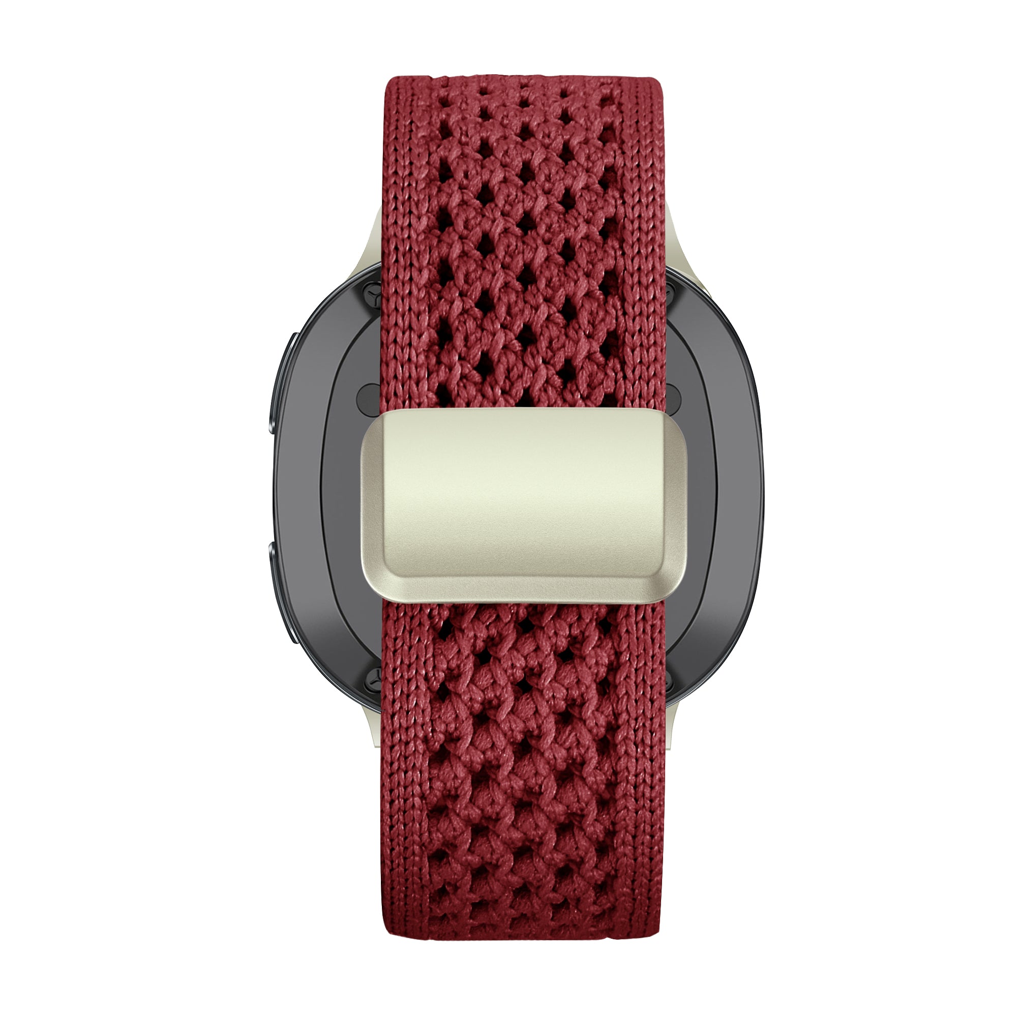 Bandz Correa nylon vintage Samsung Galaxy Watch 9 - 44mm (rojo vino)