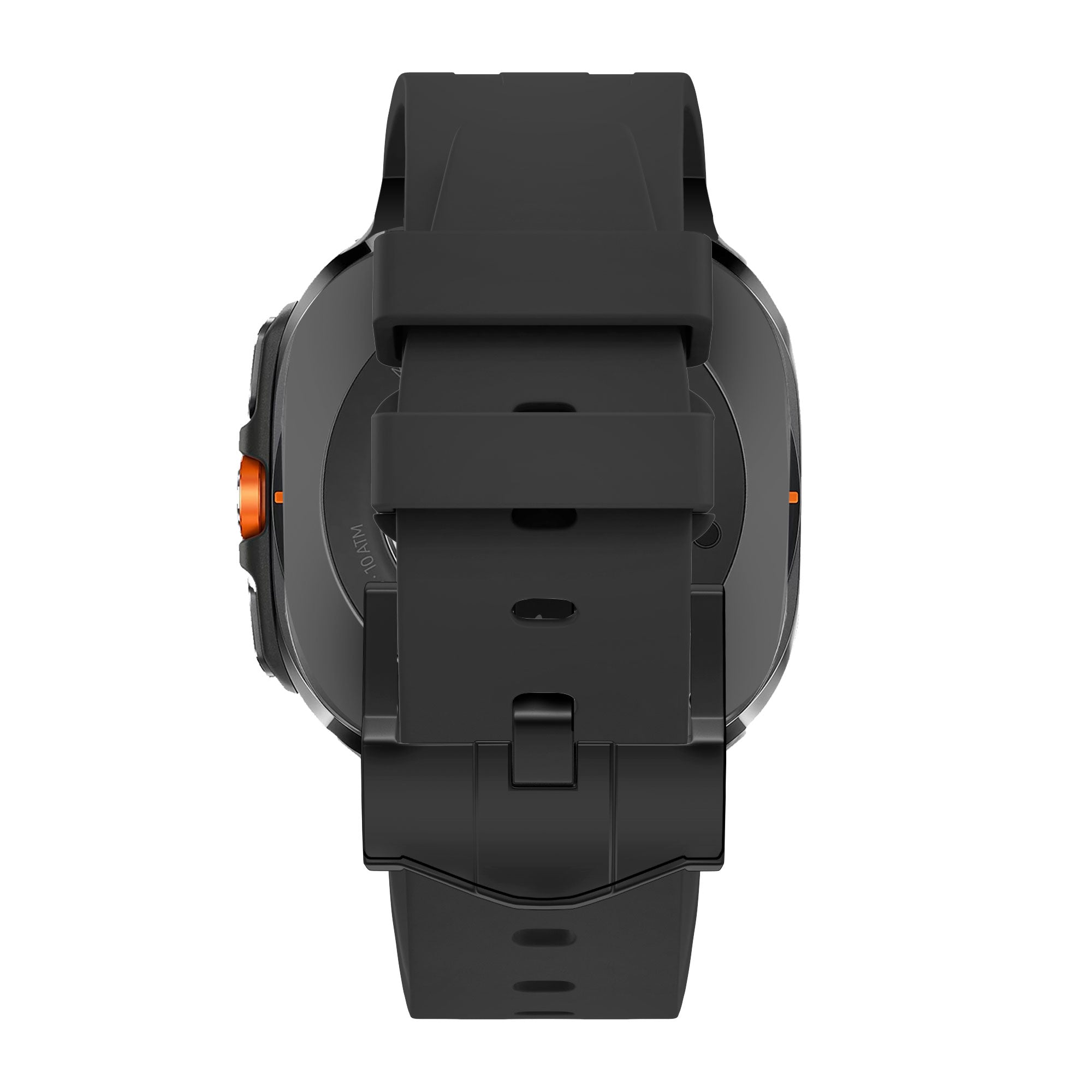 Bandz Samsung Galaxy Watch Ultra 2 Silicone Strap 'Luxe Liquid' (Orange/Black)