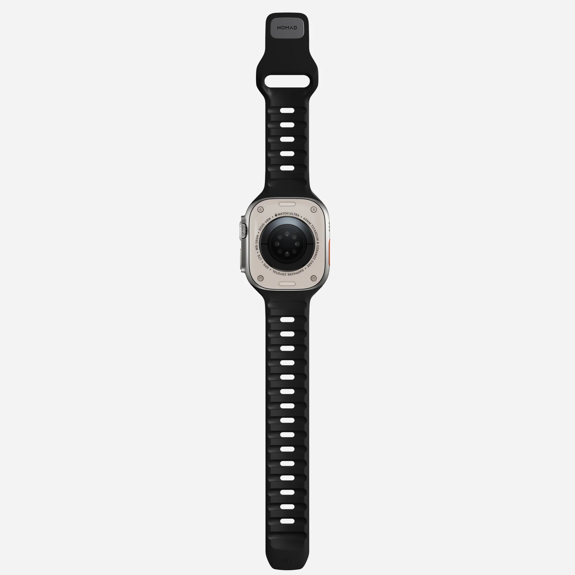 Nomad Correa silicona deportiva Apple Watch (negro)