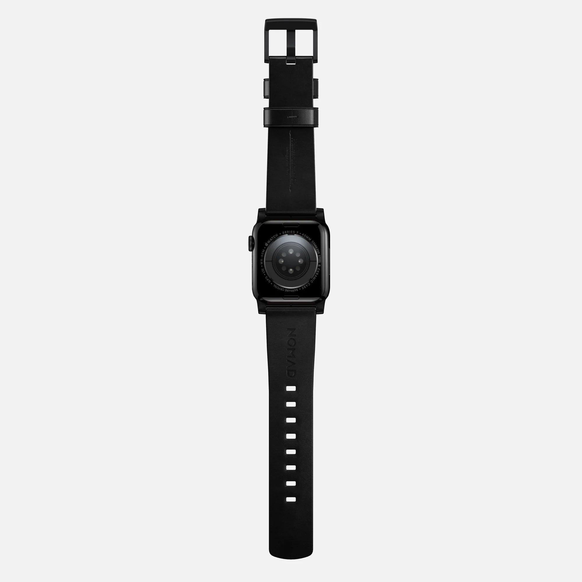 Nomad Correa cuero moderna Apple Watch (negro)