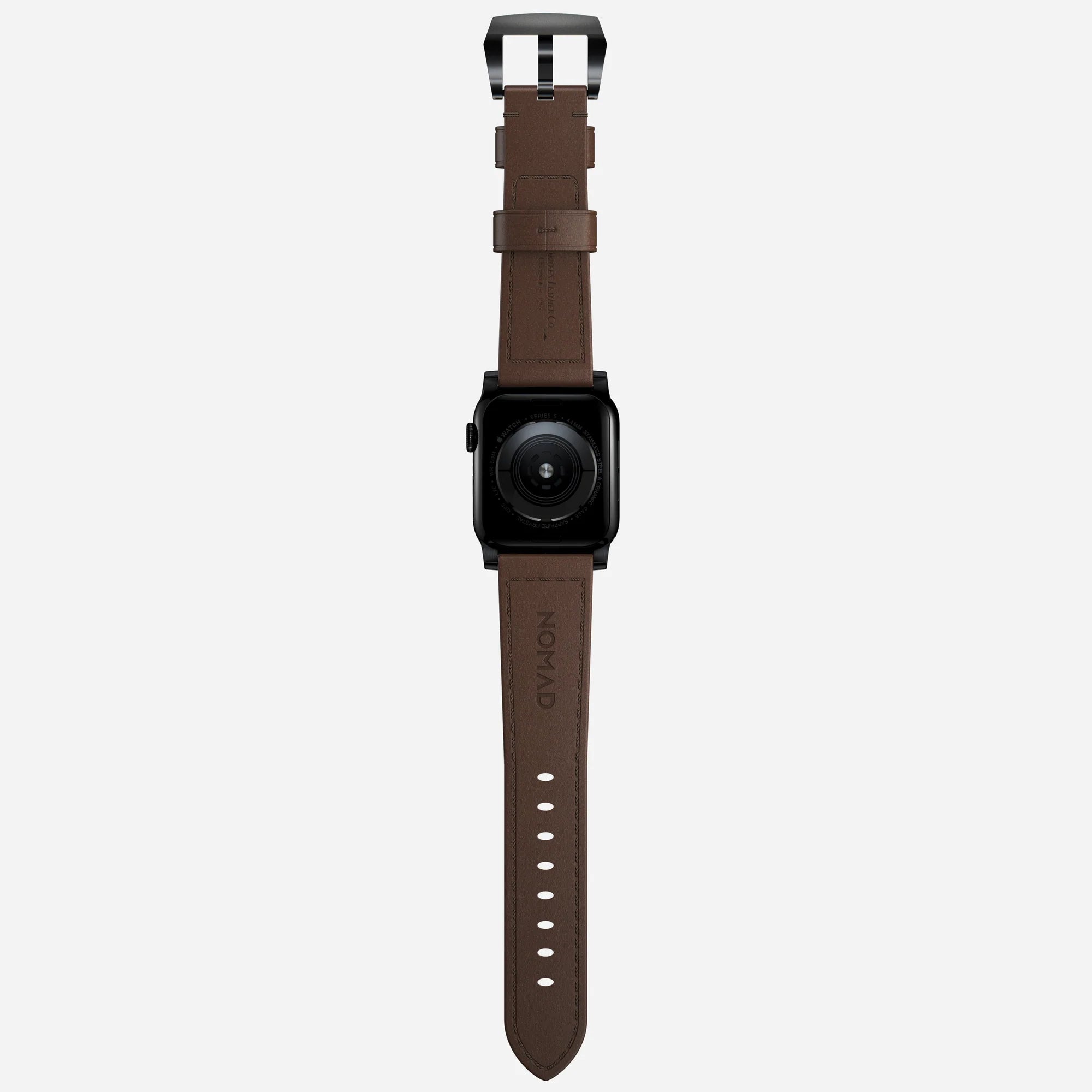 Nomad Correa cuero tradicional Apple Watch (marrón/negro)