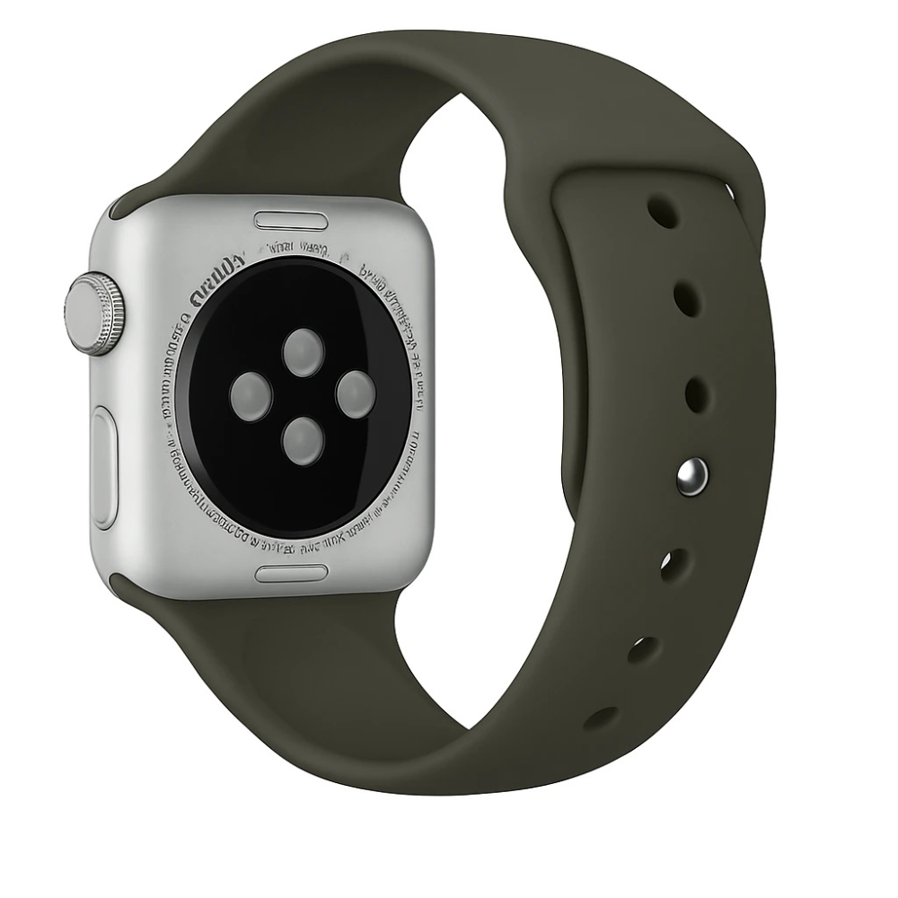 Correa silicona Apple Watch (verde oscuro)