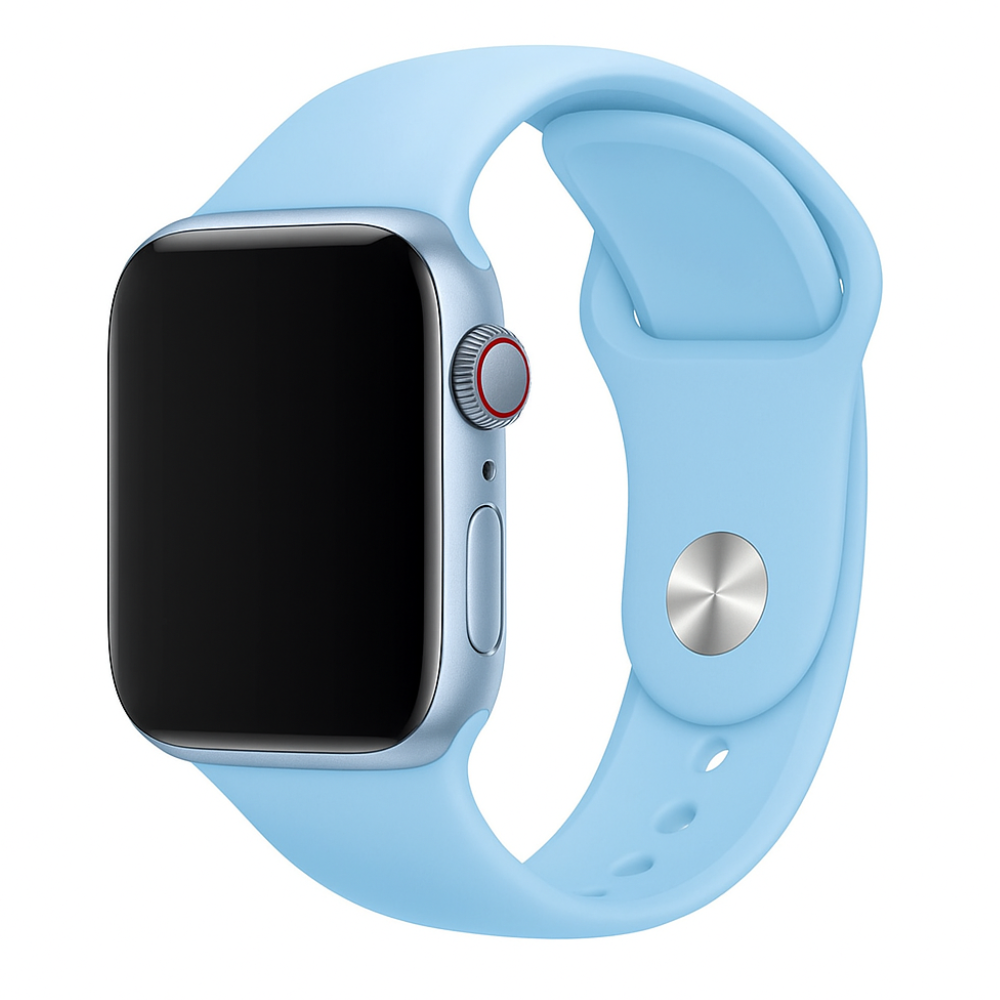 Apple Watch Silicone Strap (Light Blue)