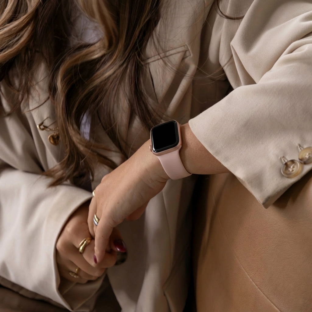 Apple Watch Silicone Strap (Soft Pink)