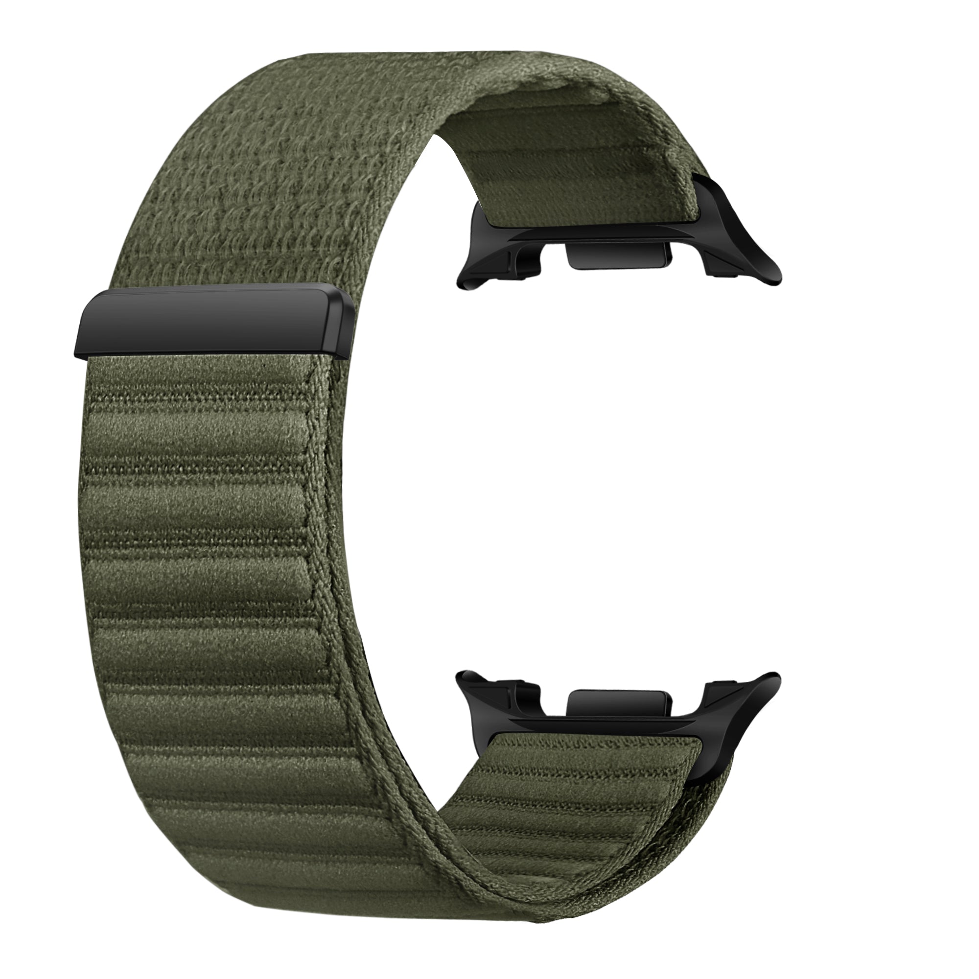 Samsung Galaxy Watch 9 - 40mm Wave Nylon Strap (Dark Green)