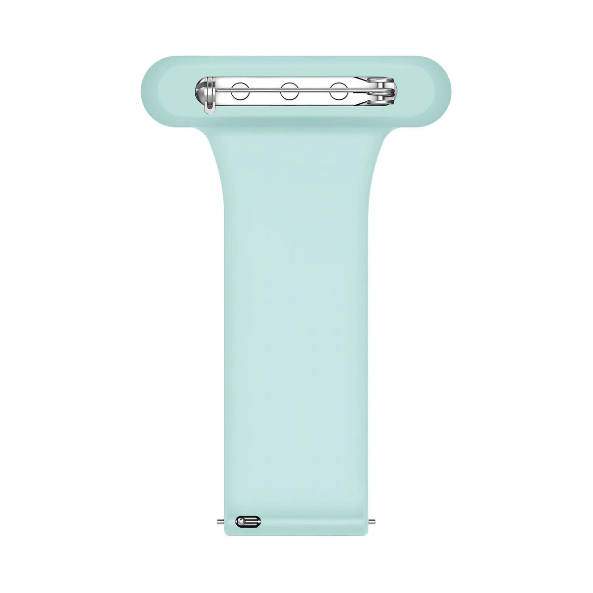Silicone Nurse Fob, light green, without a watch, 3/4 front view