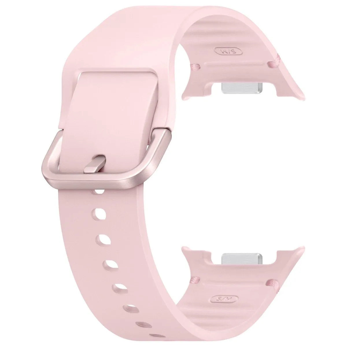 Silicone Sport Strap, pink, without a watch, 3/4 front view