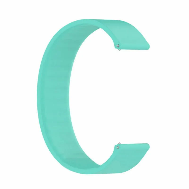 Silicone Elastic Strap, aqua, without a watch, 3/4 front view
