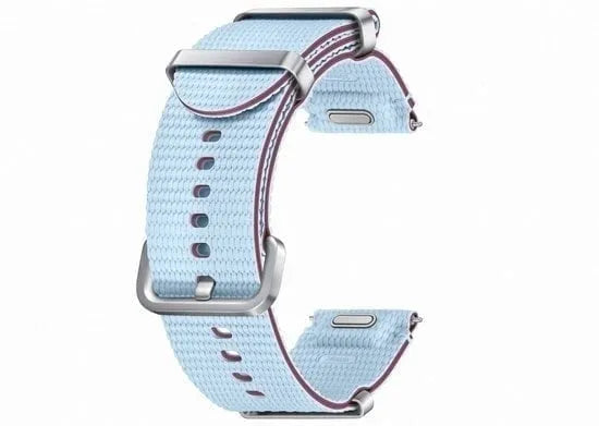 Nylon Athleisure Strap, blue, without a watch, 3/4 front view
