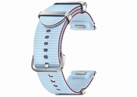 Nylon Athleisure Strap, blue, without a watch, 3/4 front view