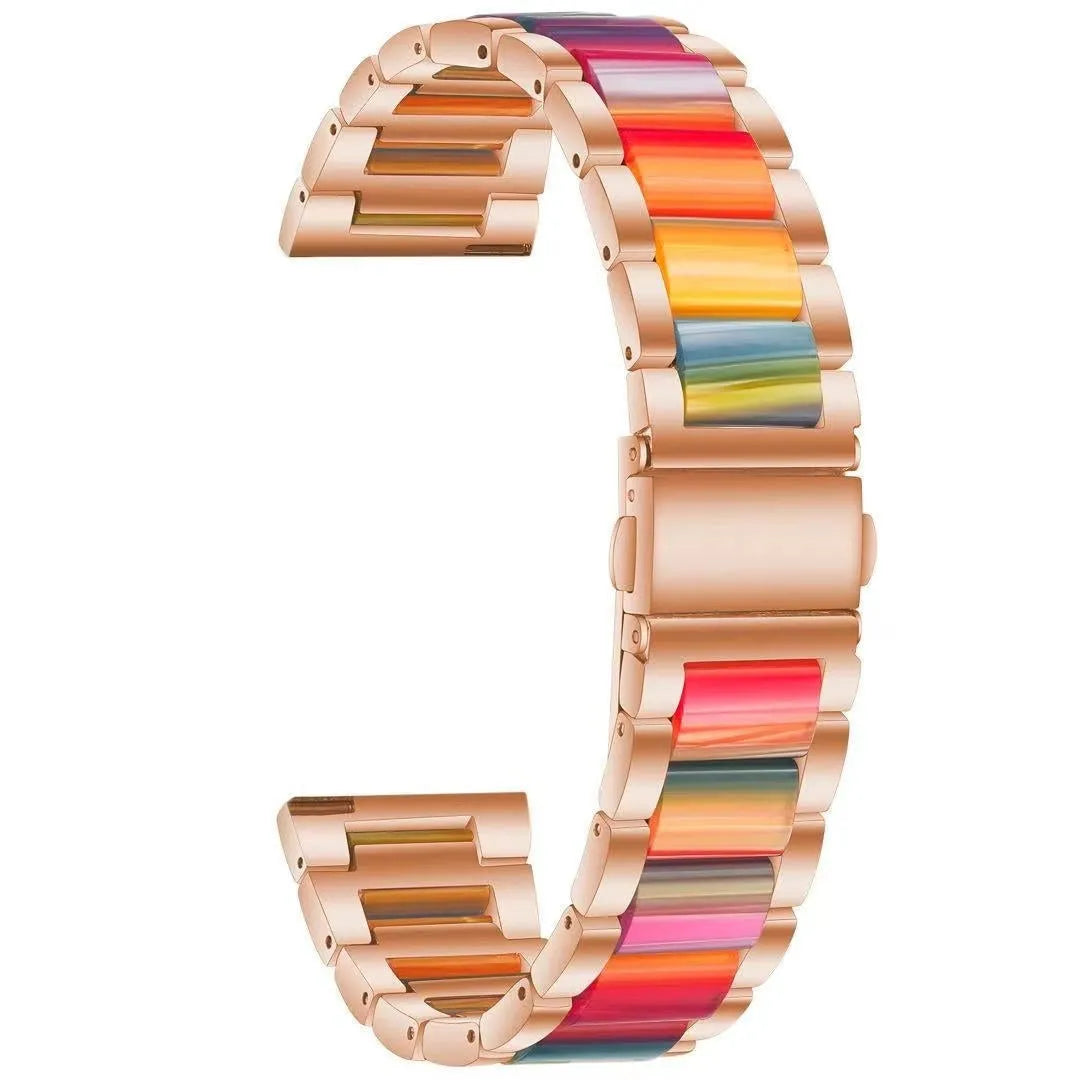Correa resino y acero Amazfit GTR Mini (rosa dorado/colorida)