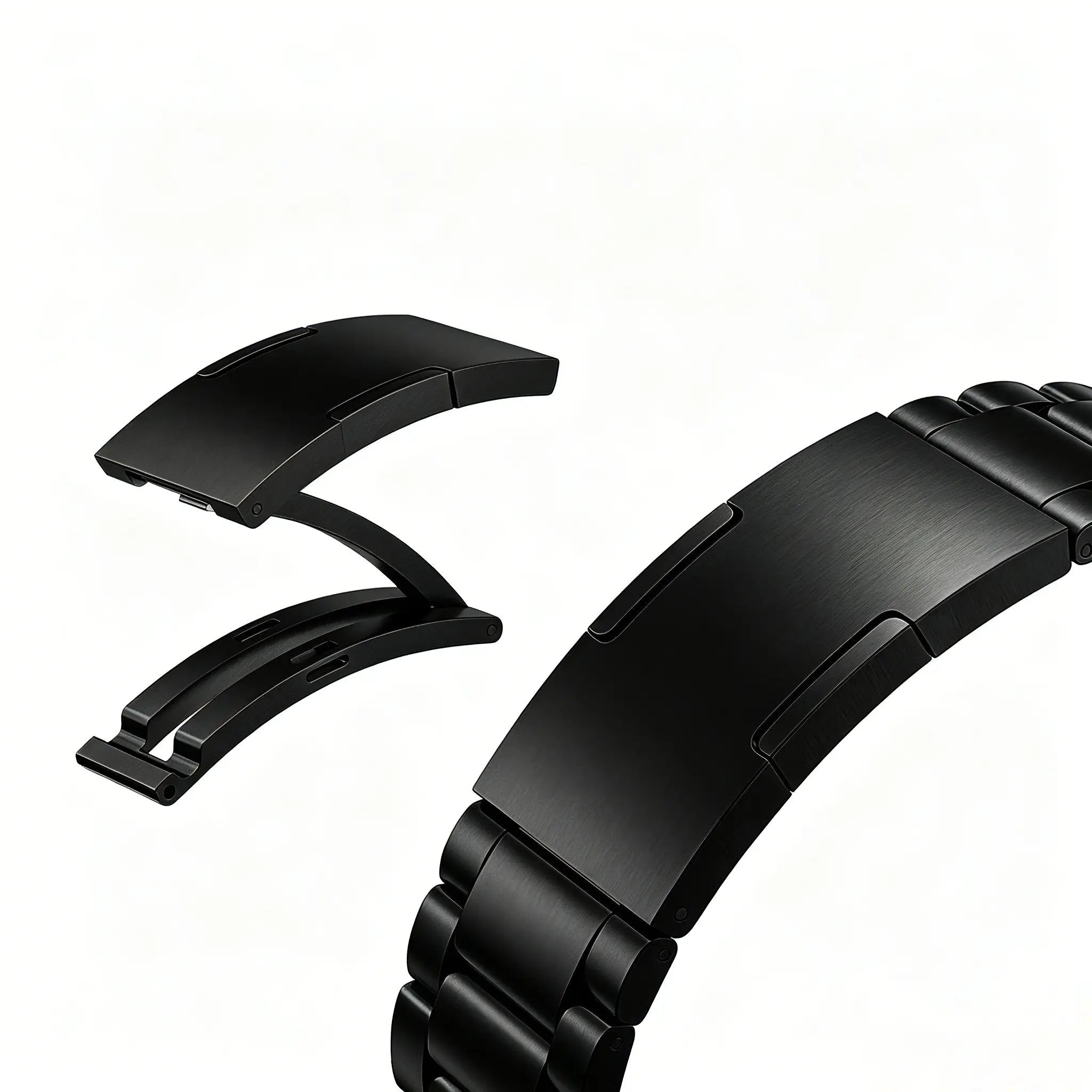 Correa acero refinado Apple Watch (negro)