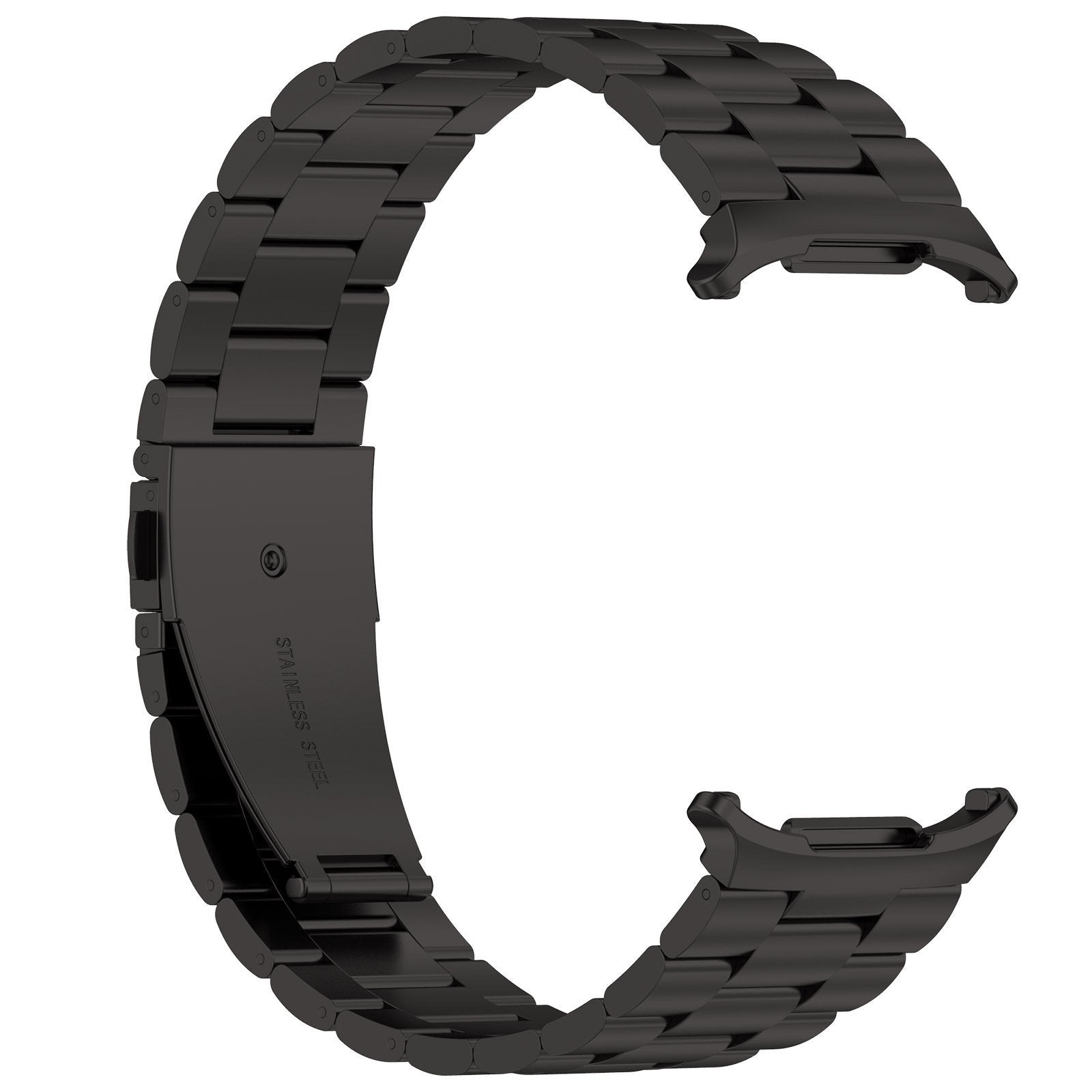 Steel Strap, black, without a watch, 3/4 front view