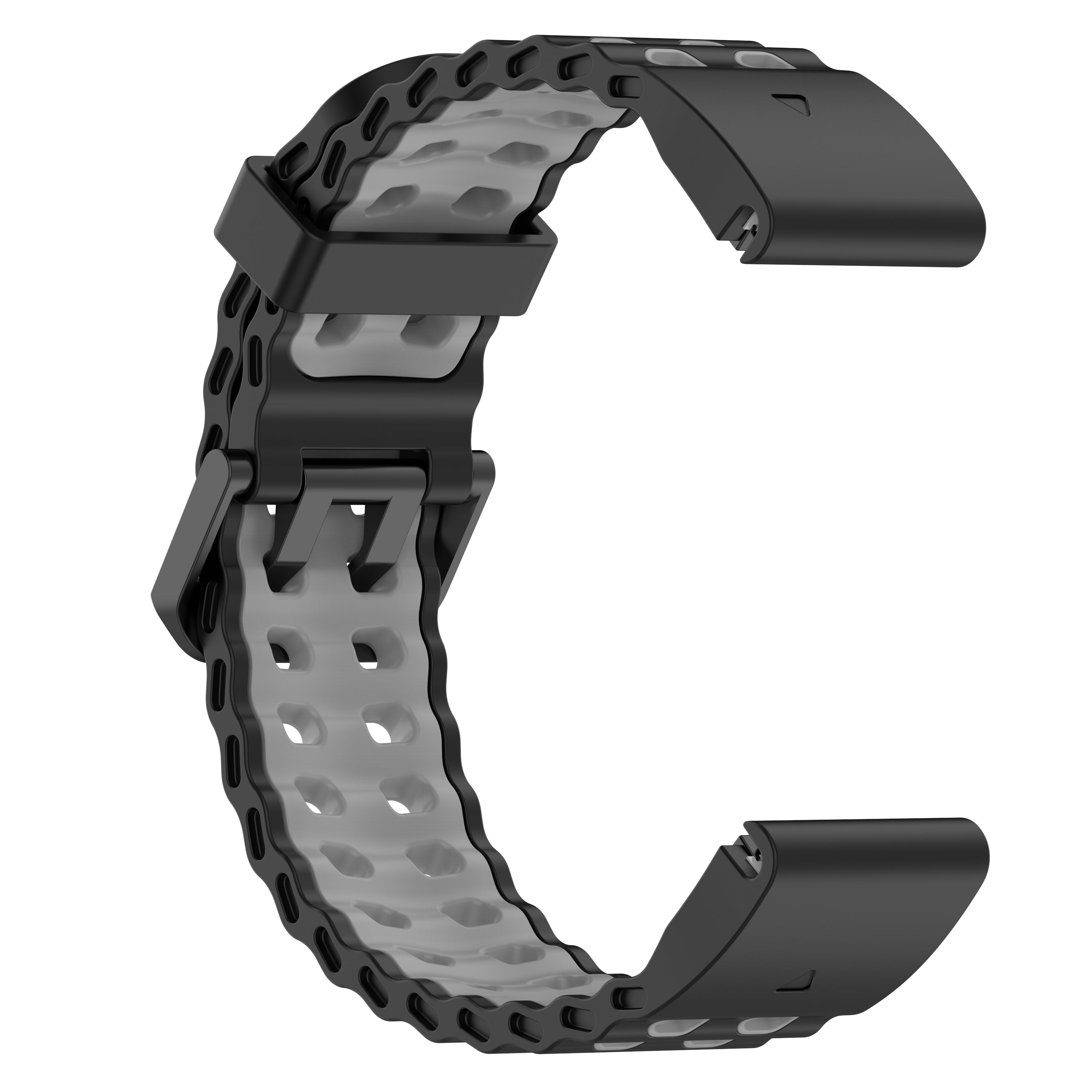 Garmin Tactix 7 Pro Wave Sport Strap (Black/Grey)