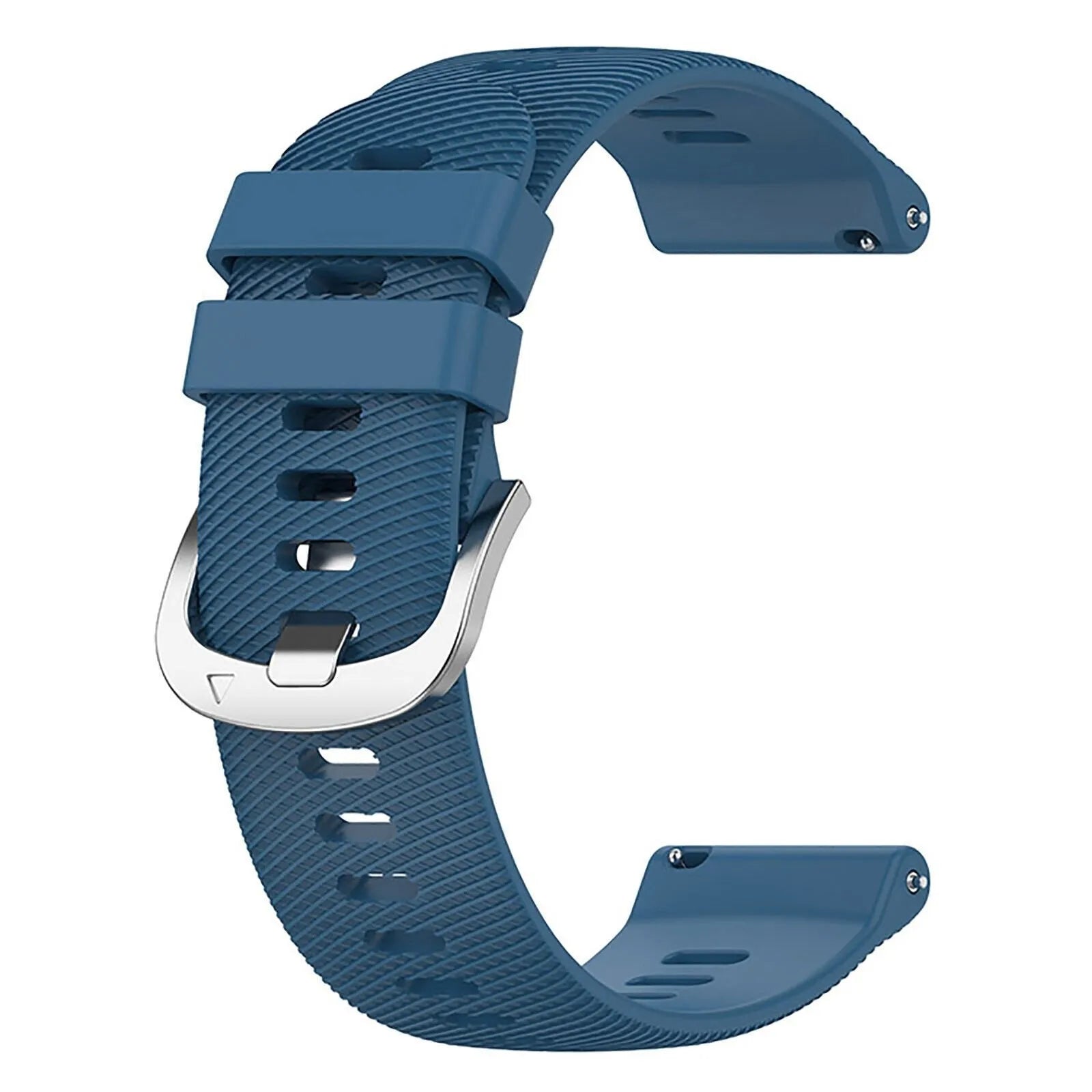 Silicone Strap, blue, without a watch, 3/4 front view