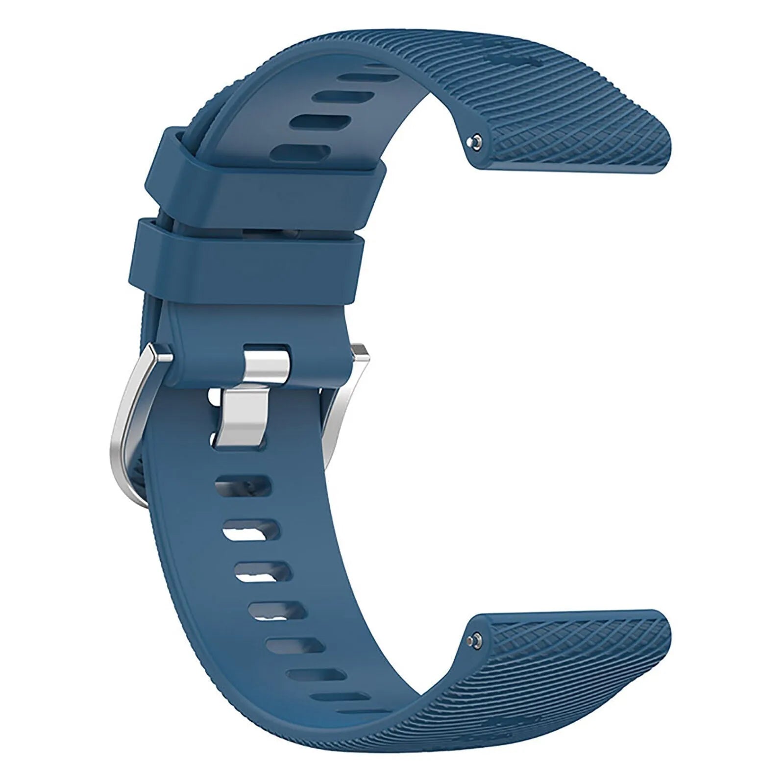 Silicone Strap, blue, without a watch, 3/4 front view