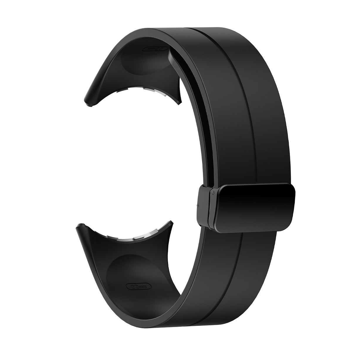 Correa silicona hebilla-D Google Pixel Watch 5 - 45mm (negro)