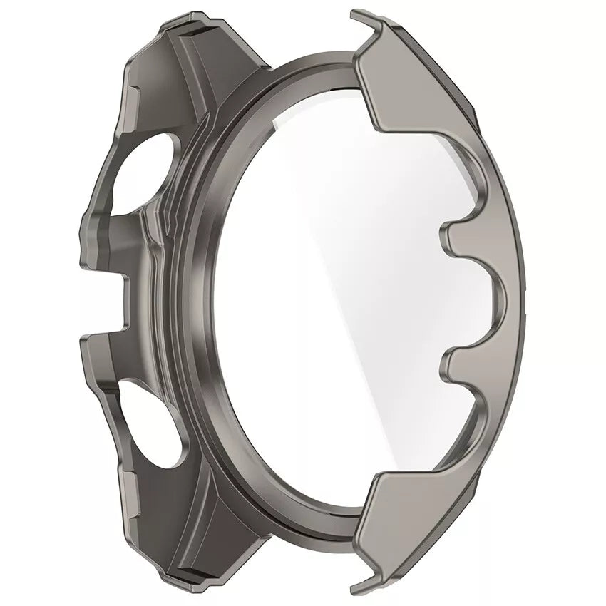 Funda rígida con vidrio Garmin Fenix 8 - 47mm AMOLED (titanio/azul)