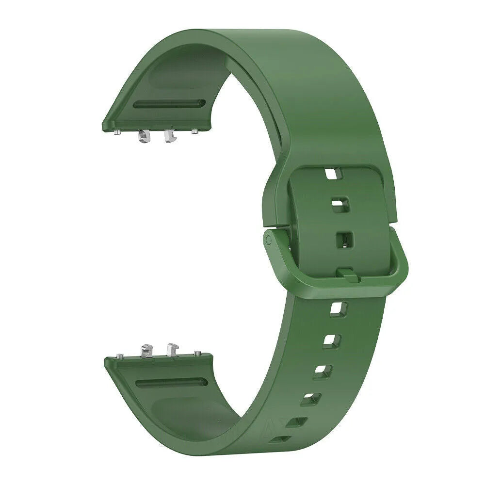 Silicone Strap, green, without a watch, 3/4 front view