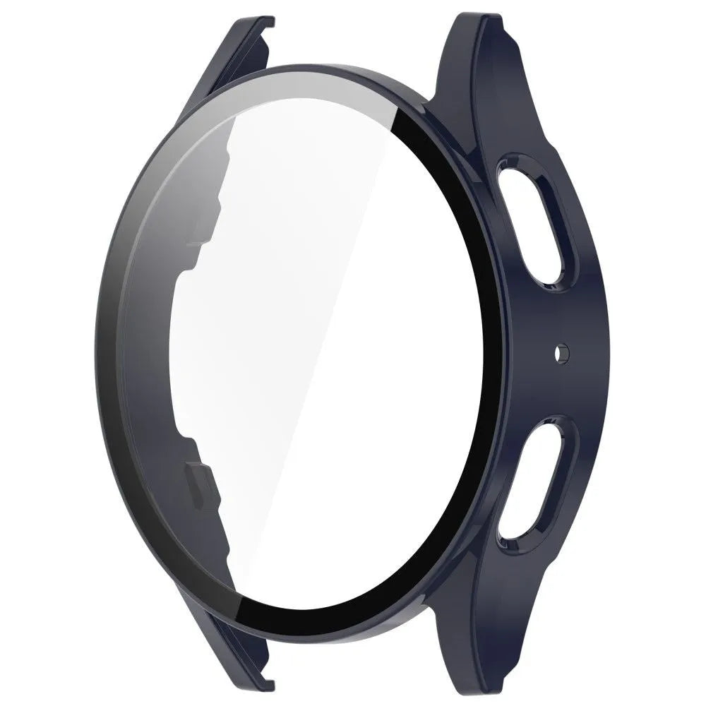 Funda rígida con vidrio Samsung Galaxy Watch 7 44mm (azul oscuro)