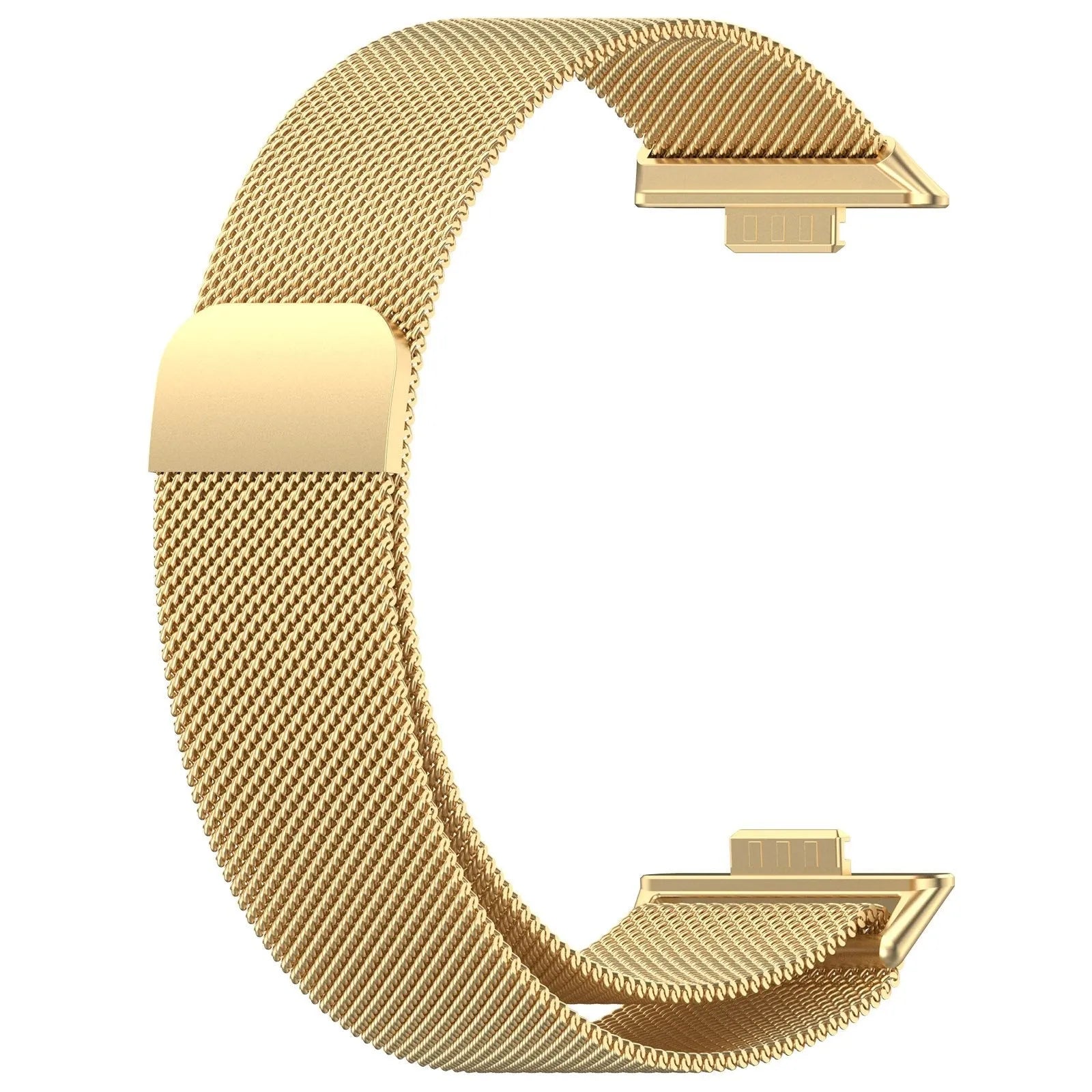 Milanese Strap, gold, without a watch, 3/4 front view