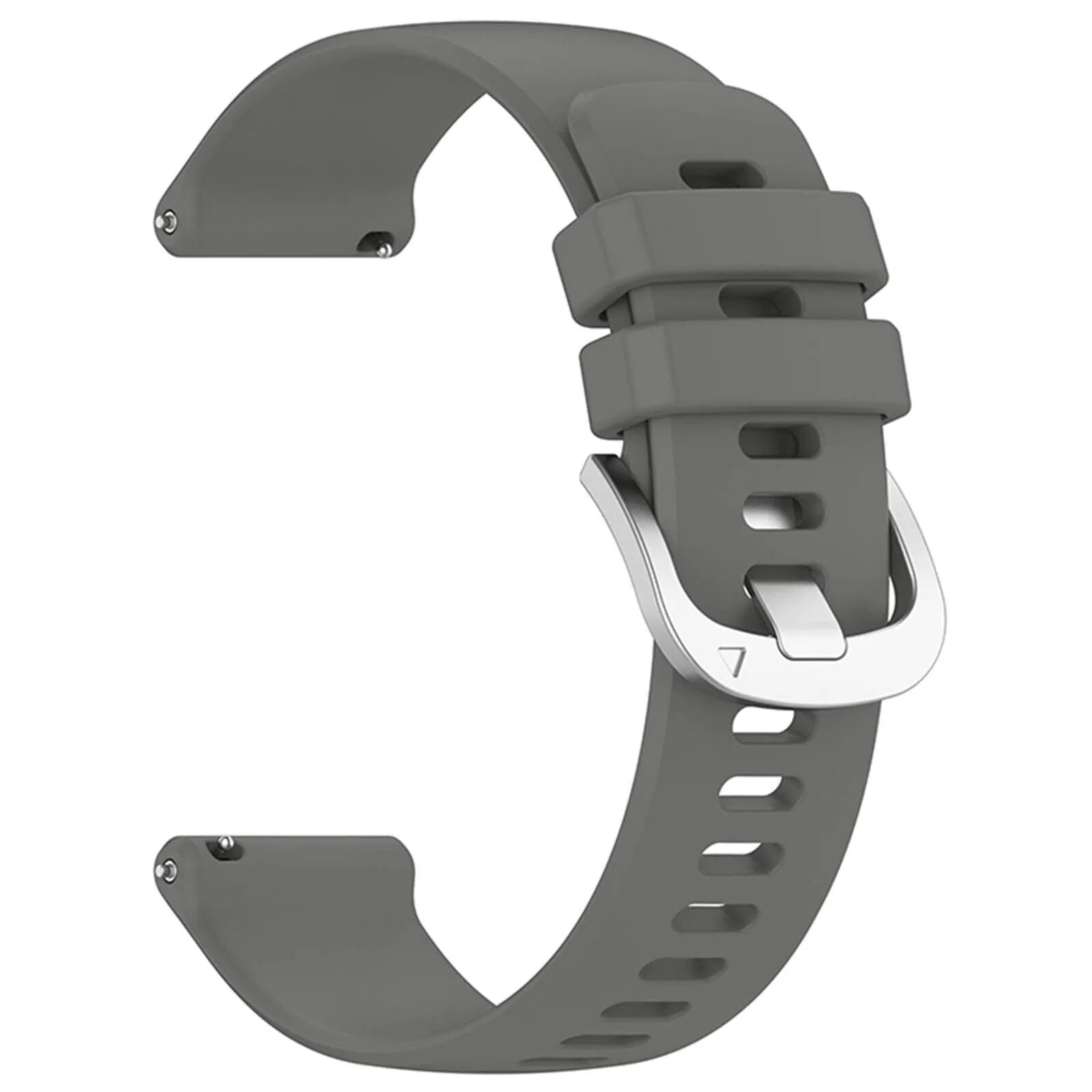 Silicone Classic Strap, dark grey, without a watch, 3/4 front view