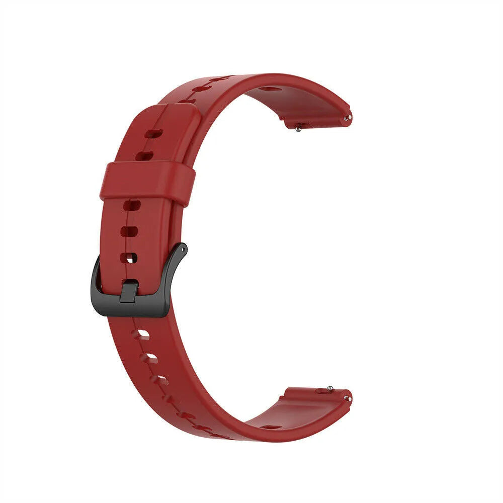 Silicone Strap, red, without a watch, 3/4 front view