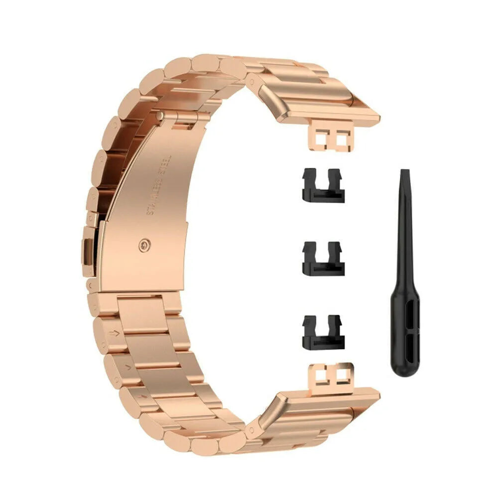 Steel Strap, rose gold, without a watch, 3/4 front view