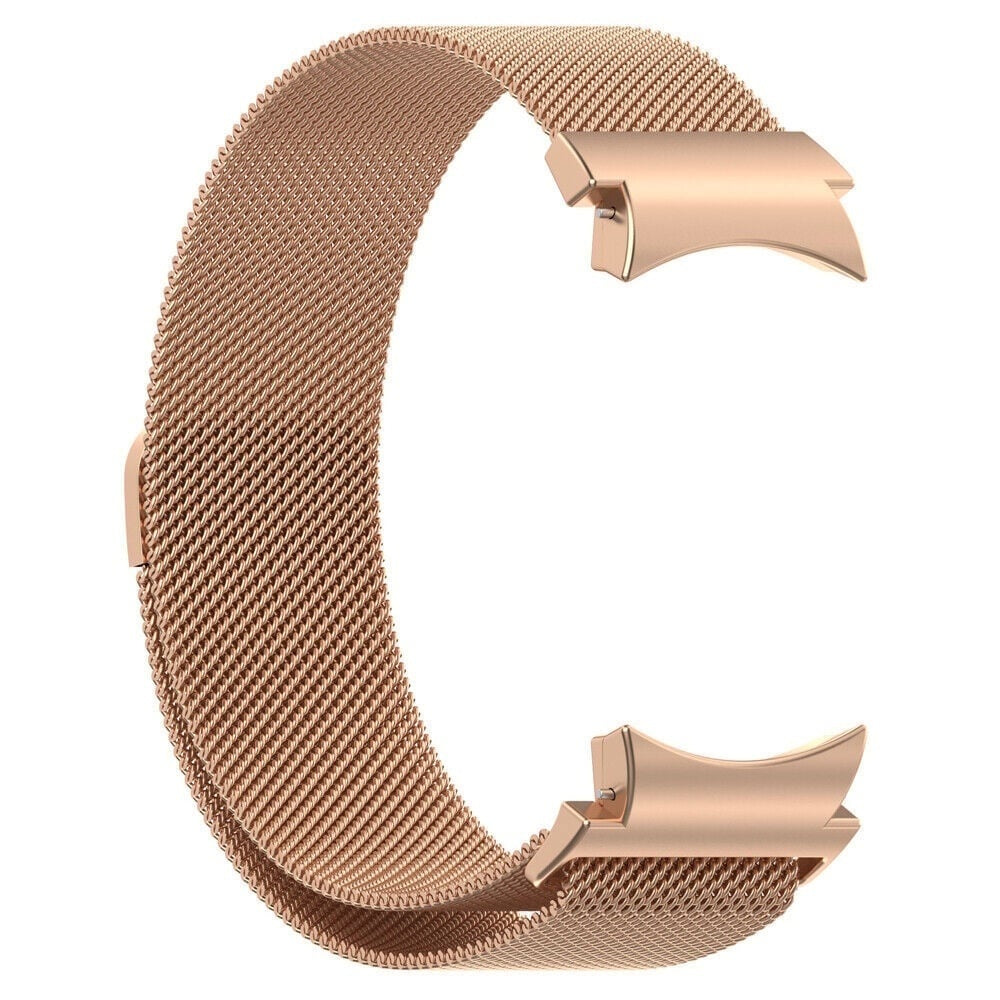 Milanese Strap 'One Push', rose gold, without a watch, 3/4 front view