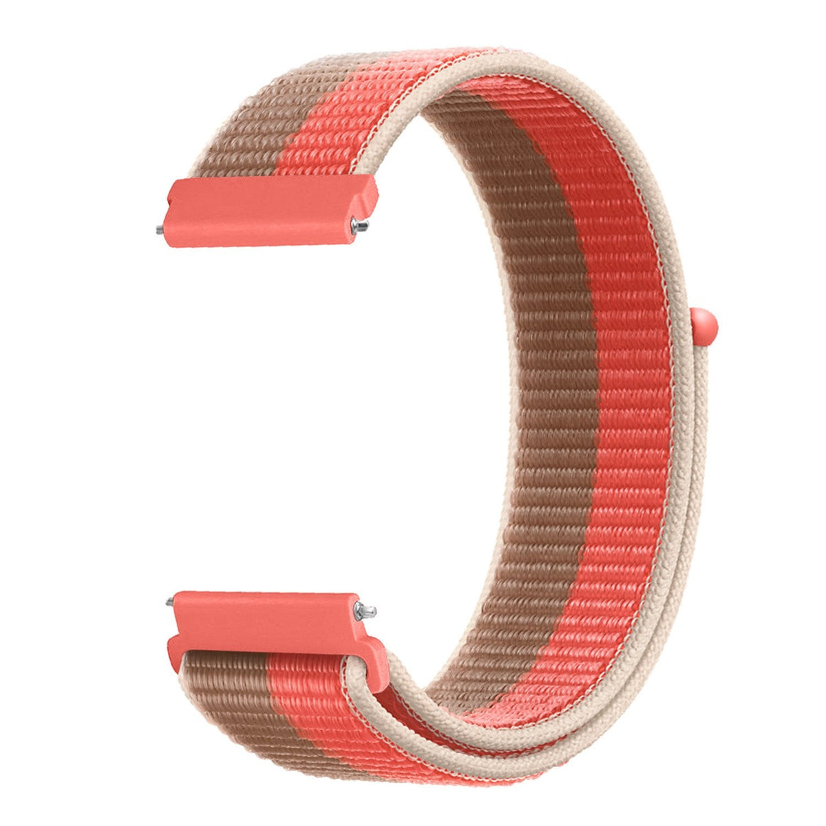 Nylon Strap, pink pomelo, without a watch, 3/4 front view