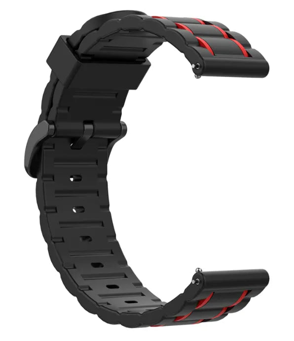 Correa deportiva con hebilla Amazfit GTS 4 (negro/rojo)