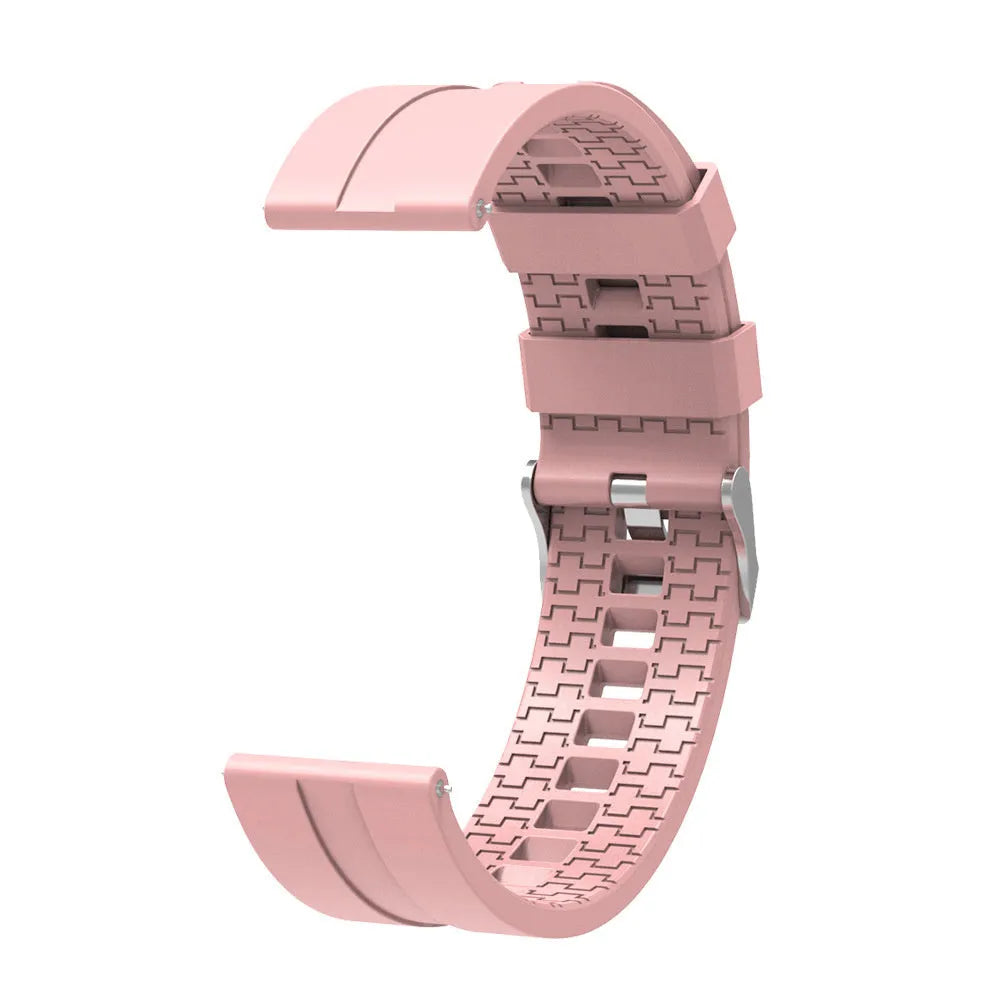Silicone Strap 'Extreme', pink, without a watch, 3/4 front view