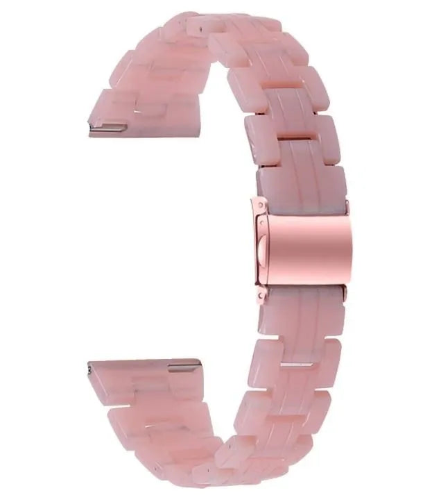 Metal Resin Strap, pink, without a watch, 3/4 front view