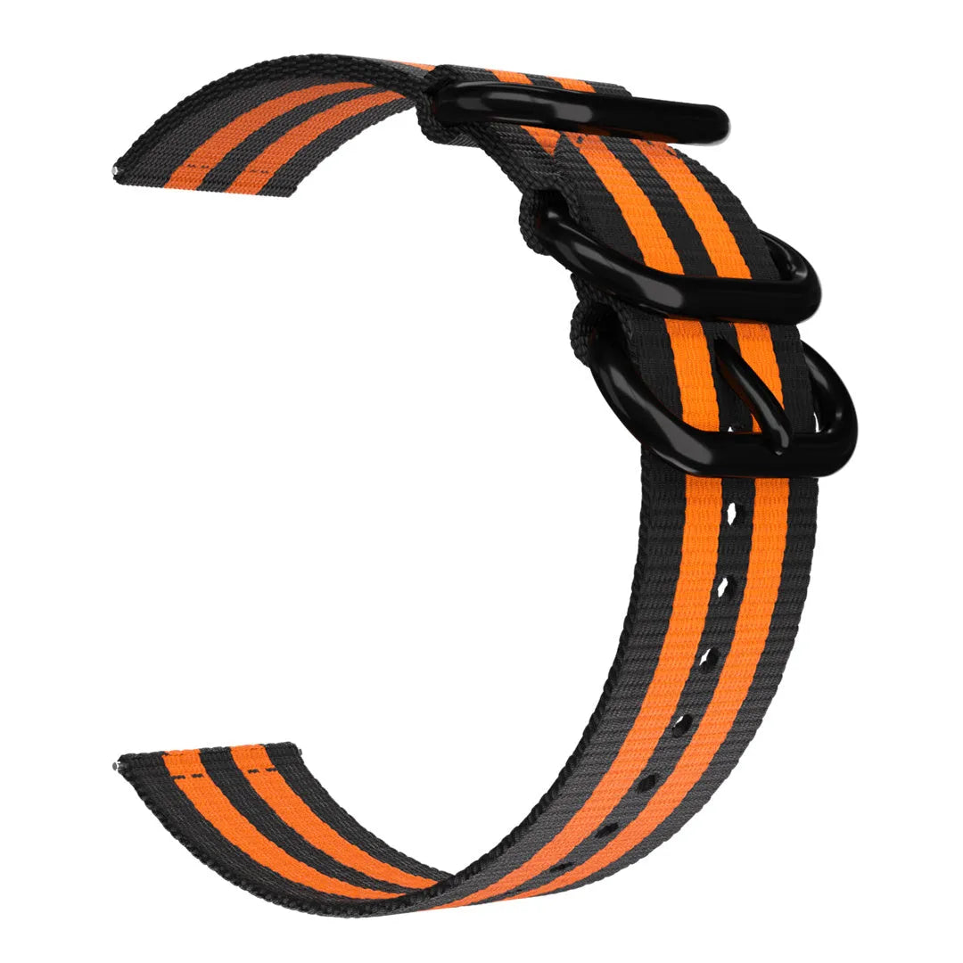 Correa nylon con hebilla OnePlus Watch 3 - 46mm (negro/naranja)