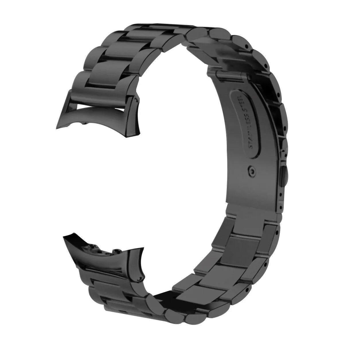 Steel Strap, black, without a watch, 3/4 front view