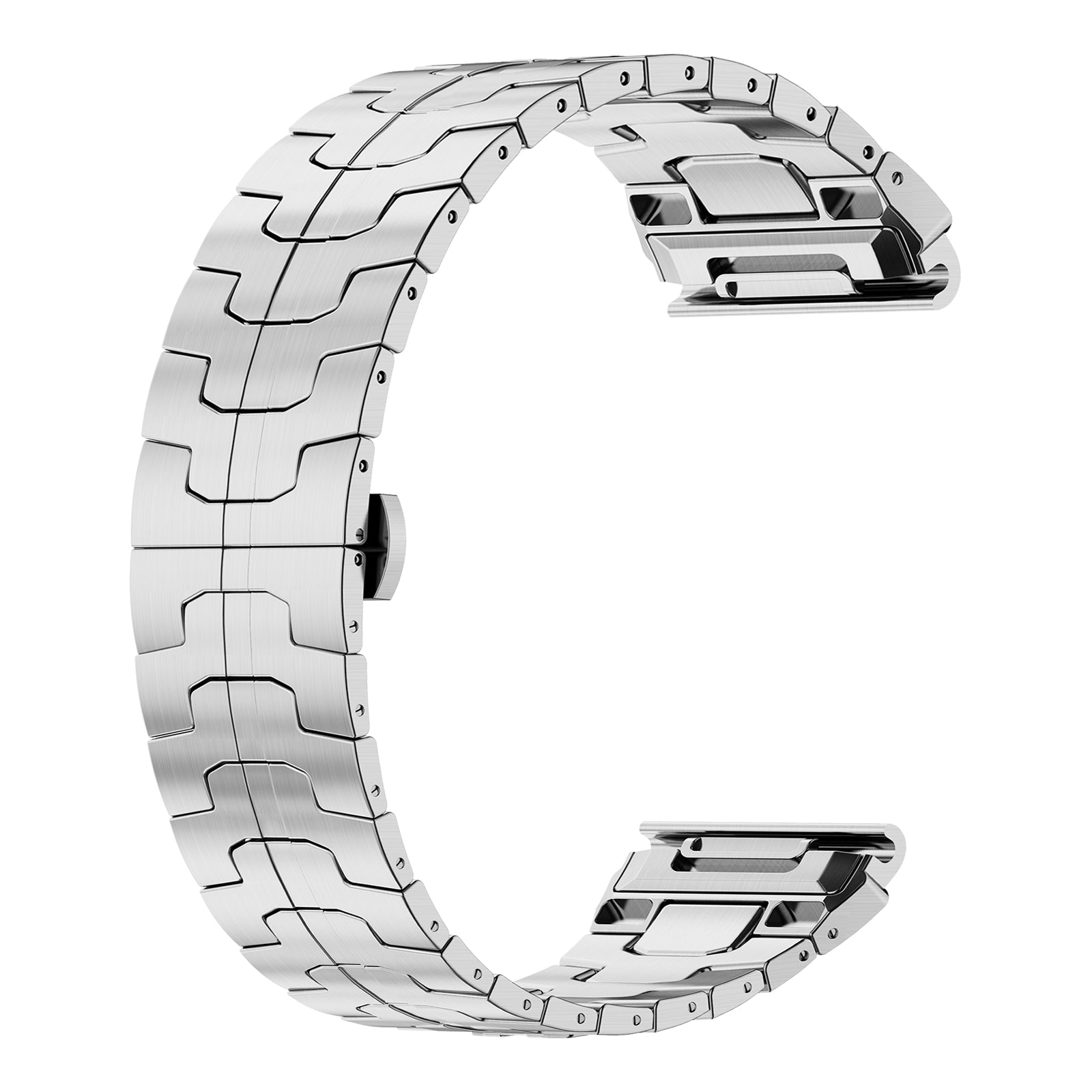 Garmin Fenix 8 - 47mm Steel 'Iron' Strap (Silver)