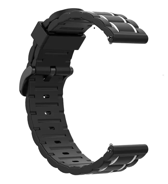 Correa deportiva con hebilla Amazfit Bip 3 (Pro) (negro/blanco)