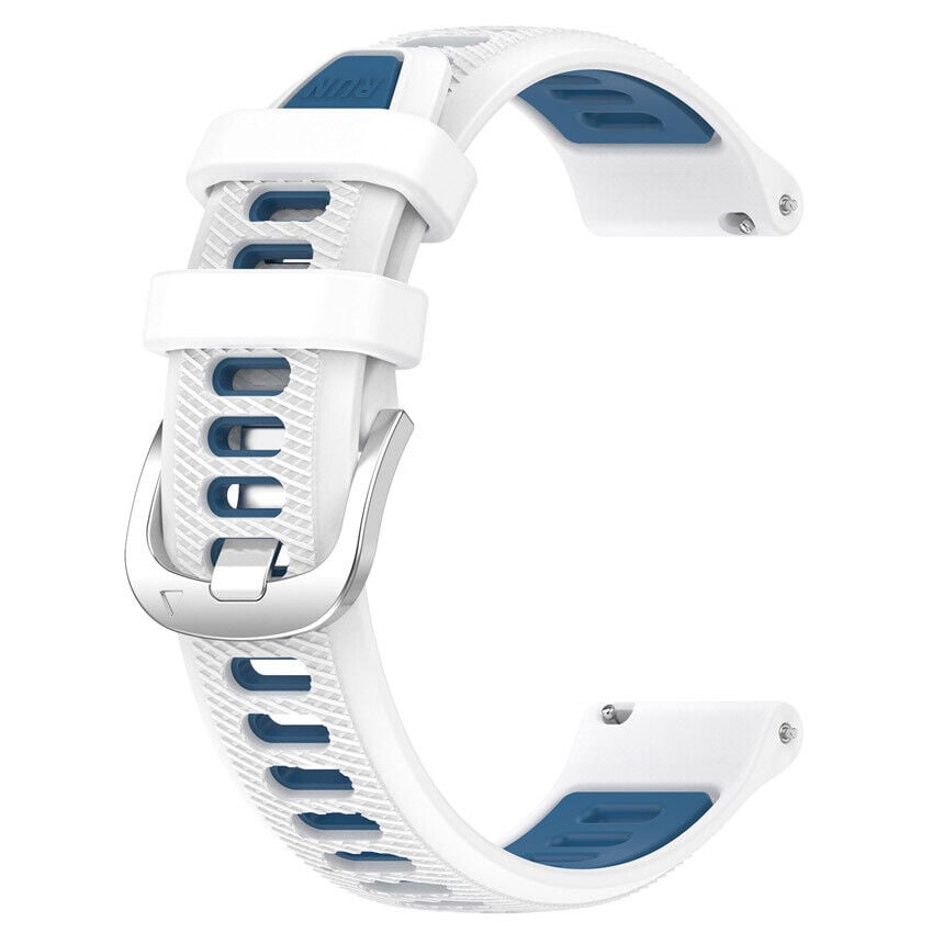 Correa deportiva con hebilla Garmin Vivomove Sport (blanco/azul)