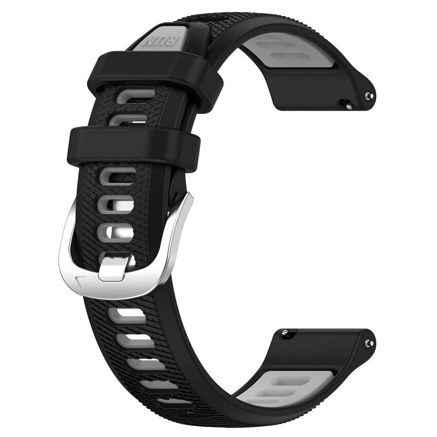 Correa deportiva con hebilla Garmin Forerunner 645 (negro/gris)