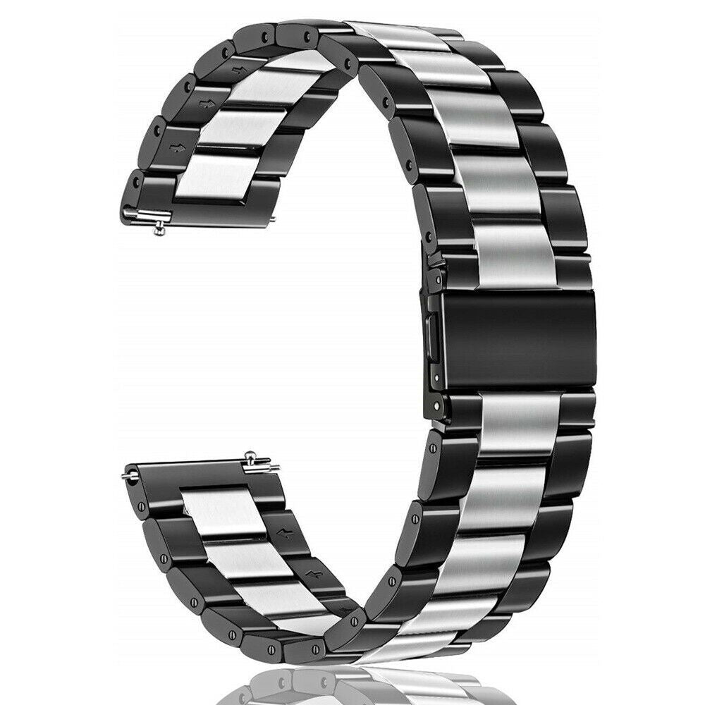 Correa acero Garmin Vivomove Luxe (negro/plateado)