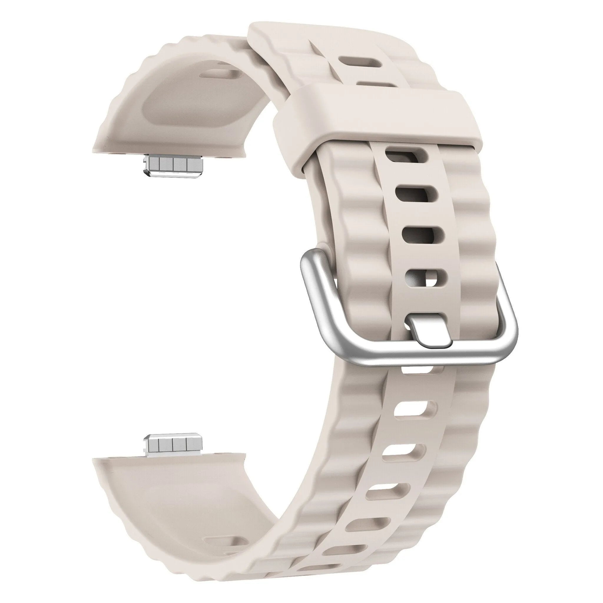 Silicone Classic Strap, starlight, without a watch, 3/4 front view